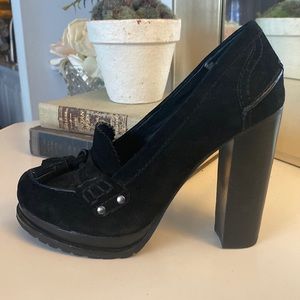 Vince Camuto platform tassel loafers